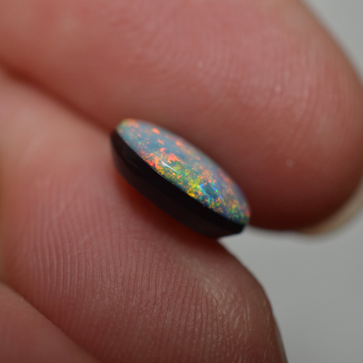 9mm Pink & Peach Doublet Oval