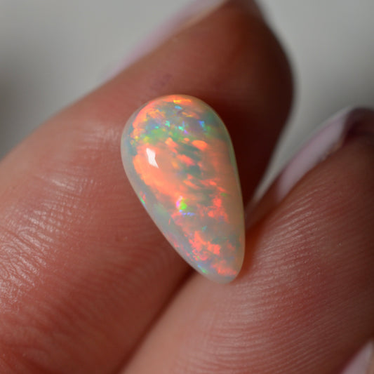 1.87ct Fire Red Tear Drop