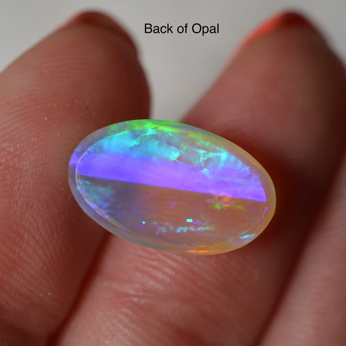 5ct Vivid Blue Crystal Oval