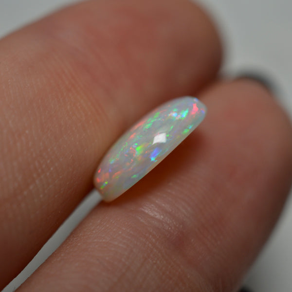 3.26ct Vibrant Red White Oval