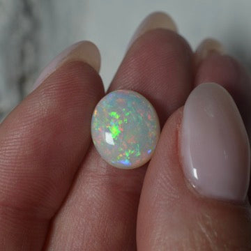 3.26ct Vibrant Red White Oval