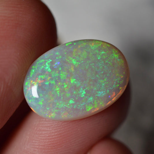 4.33ct Green Glitter Oval