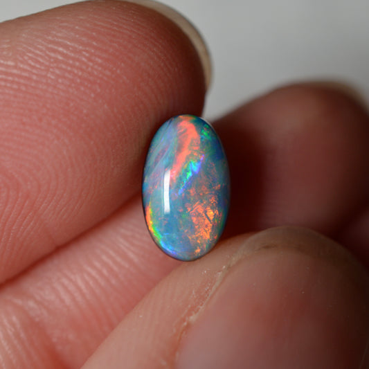 9mm Pink & Peach Doublet Oval