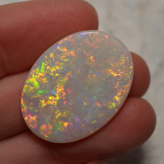 20.55ct Vivid White based Oval