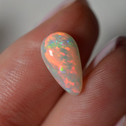 1.87ct Fire Red Tear Drop