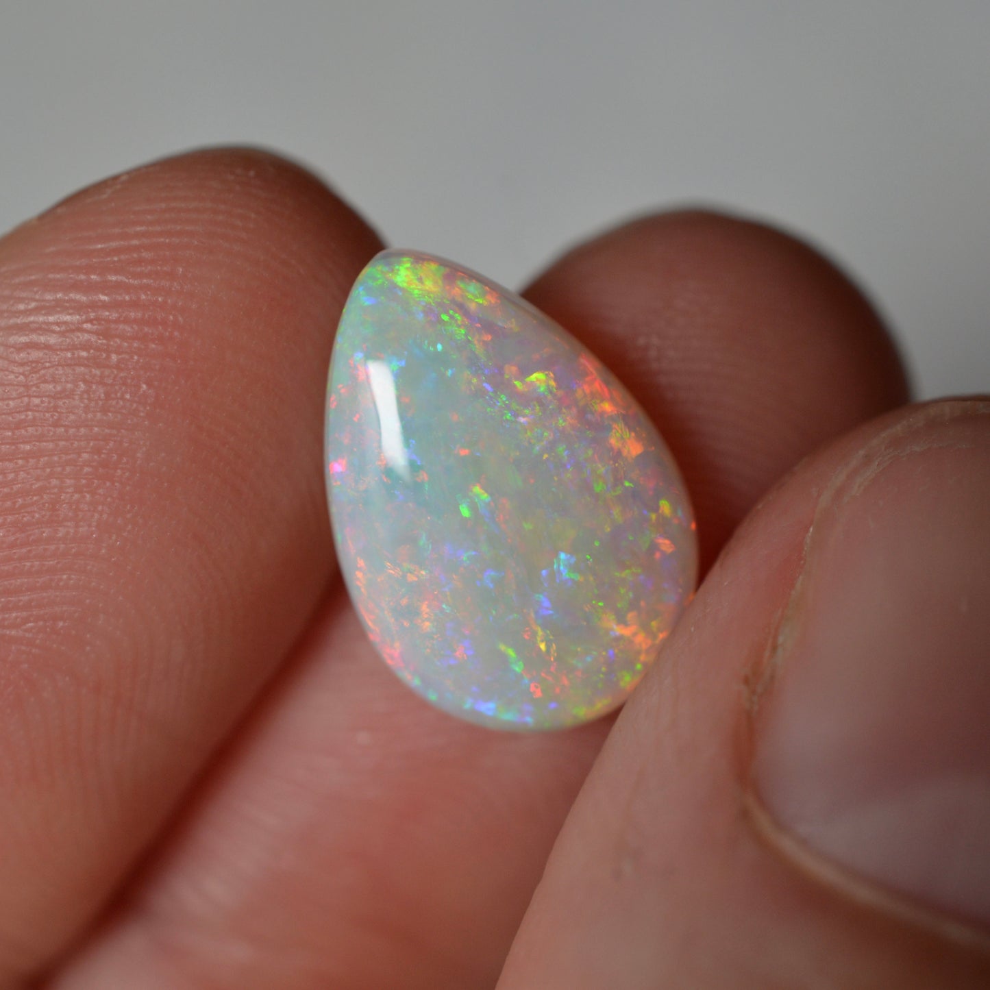 2.54ct Rainbow Tear Drop