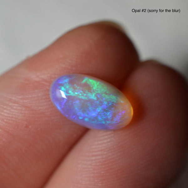 2.61ct Vivid Blue|Purple Crystal Oval Pair