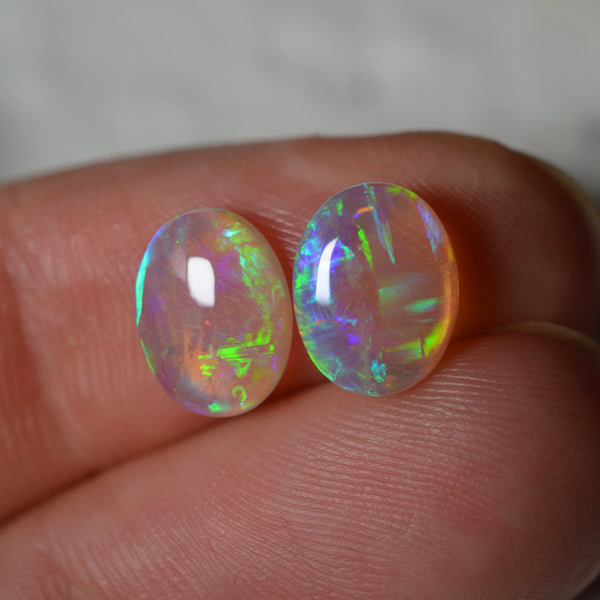 2.41ct Vivid (High Grade) Oval Pair