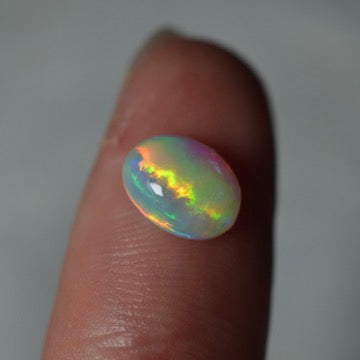 1.42ct Intense Double Rolling Flash Crystal Oval