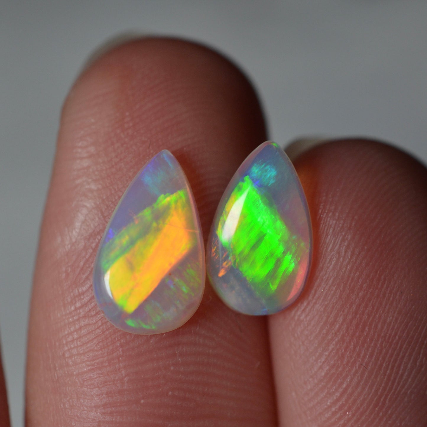 1.69ct Neon Symmetrical Drop Pair