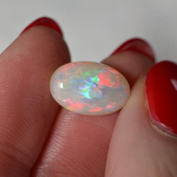 3.64ct Vivid Pink/Purple/Red Oval
