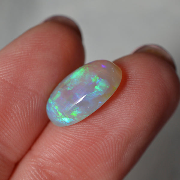 3.90ct Purple/Teal Crystal Oval