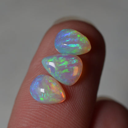 2.44ct Tear Drop Set