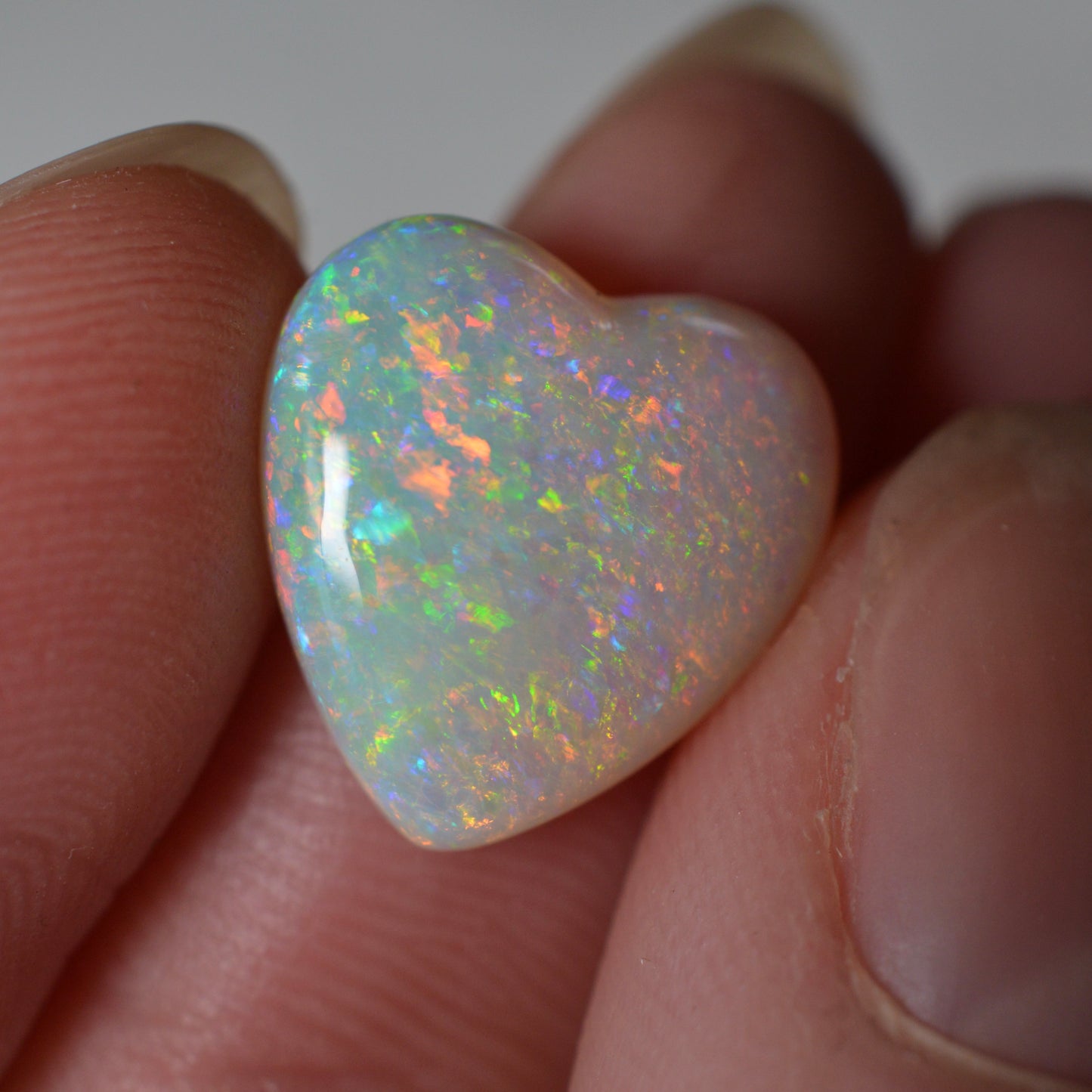 4.70ct Rainbow Pinfire Heart