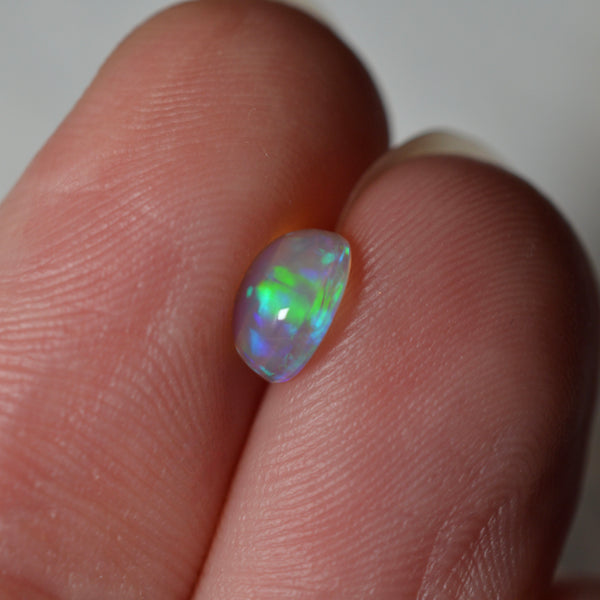 1ct Full Transparent Blue Round