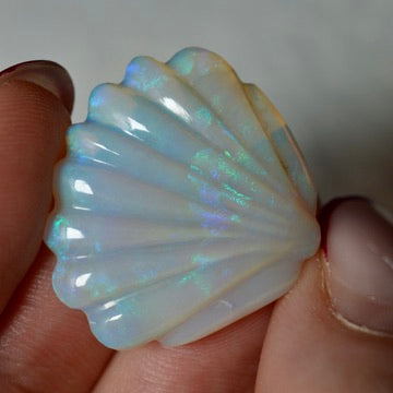 17.76ct Large Opal Shell Carving