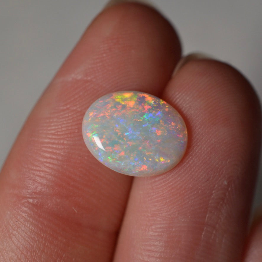 2.43ct Rainbow Pastel Ring Oval