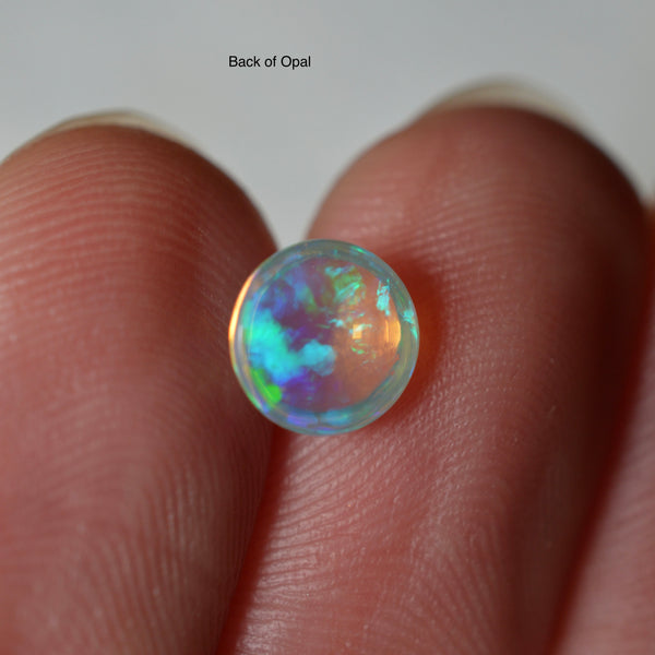 1ct Full Transparent Blue Round