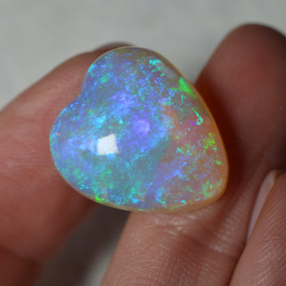 13.10ct Large Domed Bubble Vivid Heart