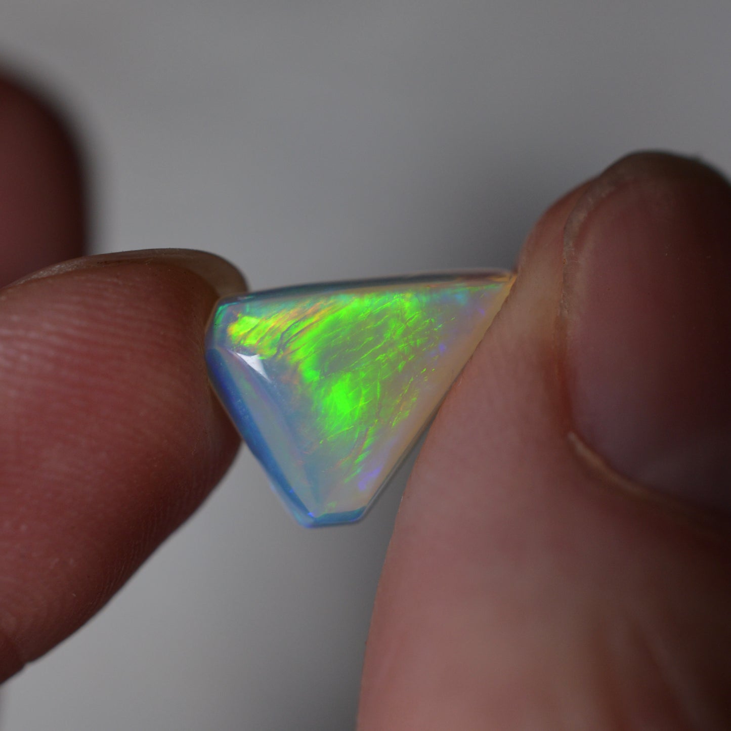 2.38ct Vivid Neon Triangular Crystal