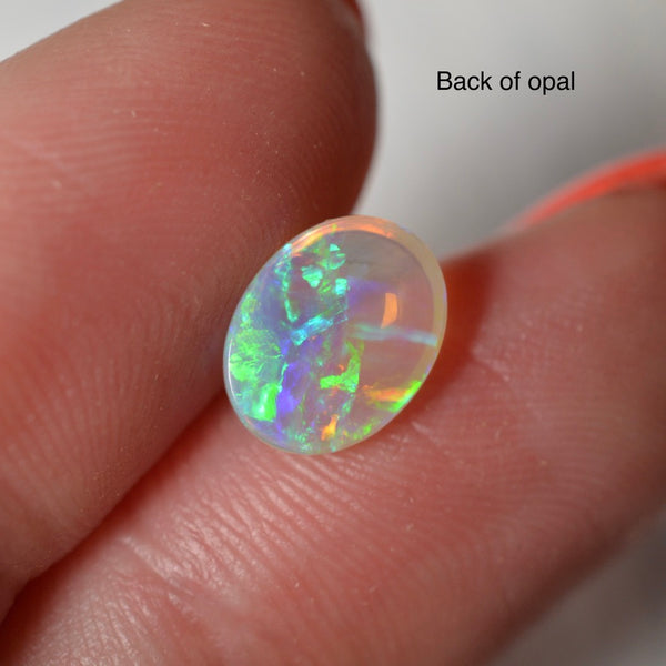 1.30ct Blue Green Pipe Opal Oval