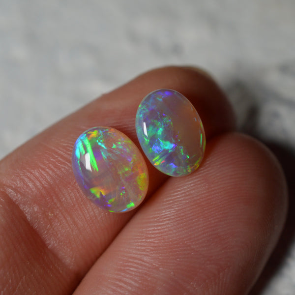 2.41ct Vivid (High Grade) Oval Pair