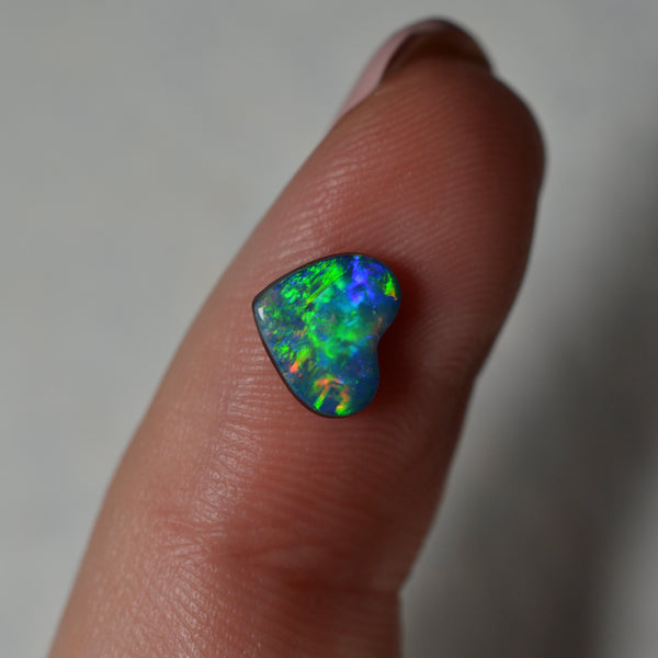 1.10ct Opal Doublet Heart