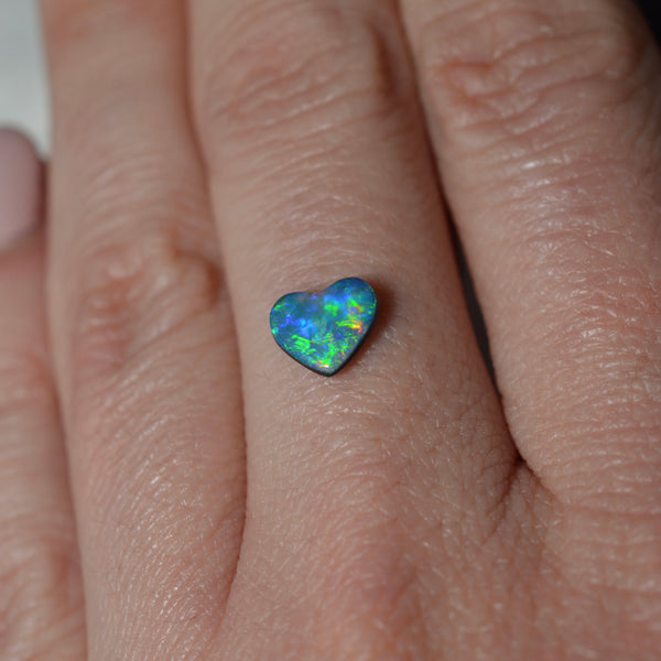 1.10ct Opal Doublet Heart