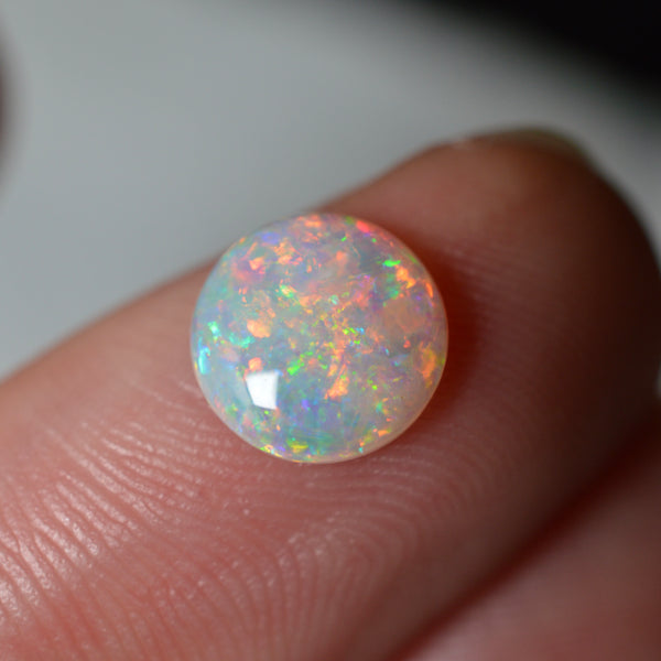 1ct Rainbow Glitter Round