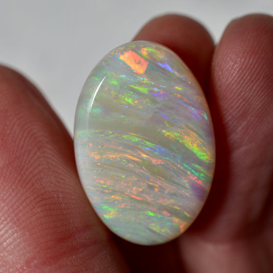 11.90ct White Rainbow Oval