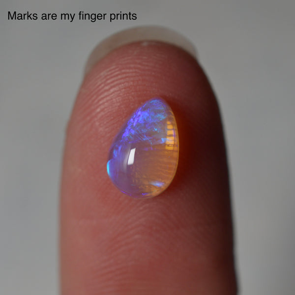 1ct Blue & Purple Crystal Drop