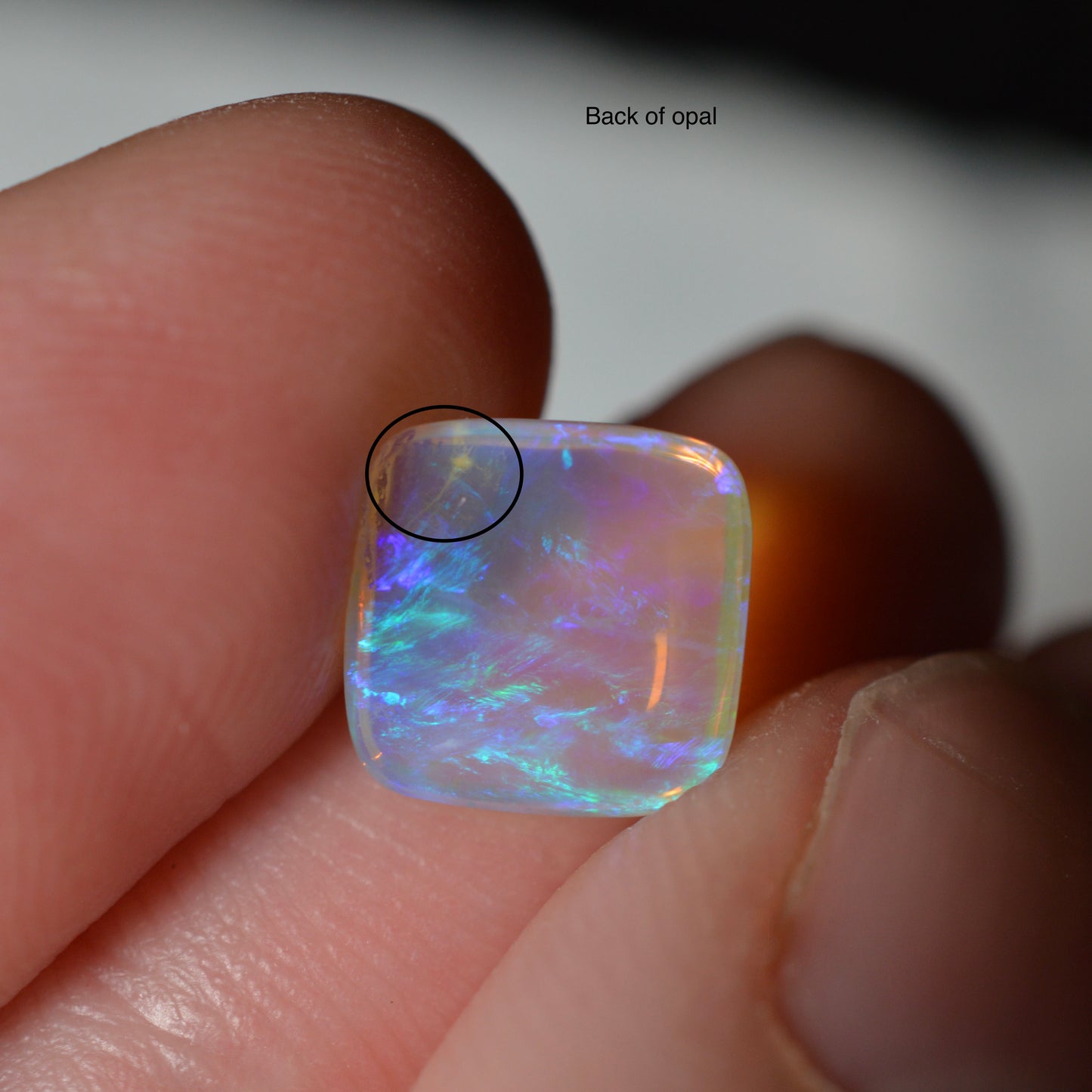 2.00ct Blue/Purple Crystal Cushion