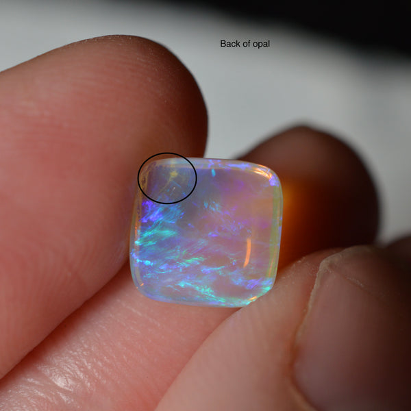 2.00ct Blue/Purple Crystal Cushion