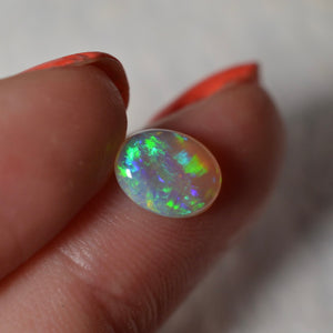 1.30ct Blue Green Pipe Opal Oval