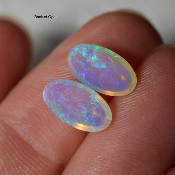 2.61ct Vivid Blue|Purple Crystal Oval Pair