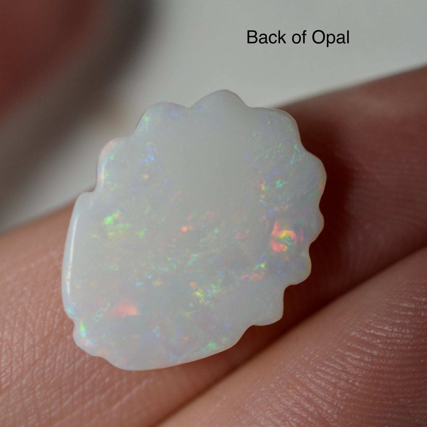 4.87ct White Based Opal Carving