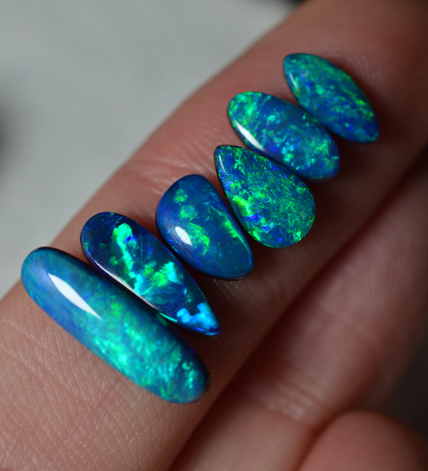 6 Blue & Green Doublets