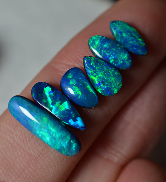 6 Blue & Green Doublets