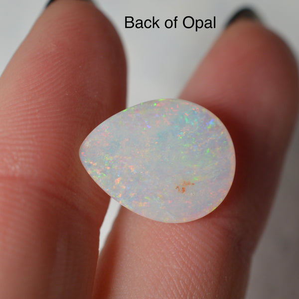 3.95ct White Rainbow Pastel Drop