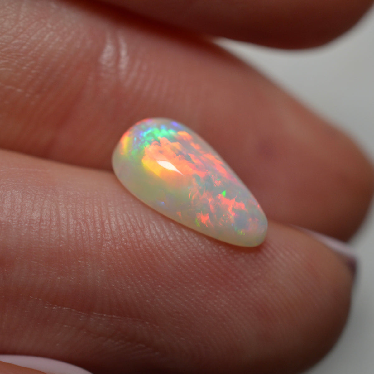 1.87ct Fire Red Tear Drop