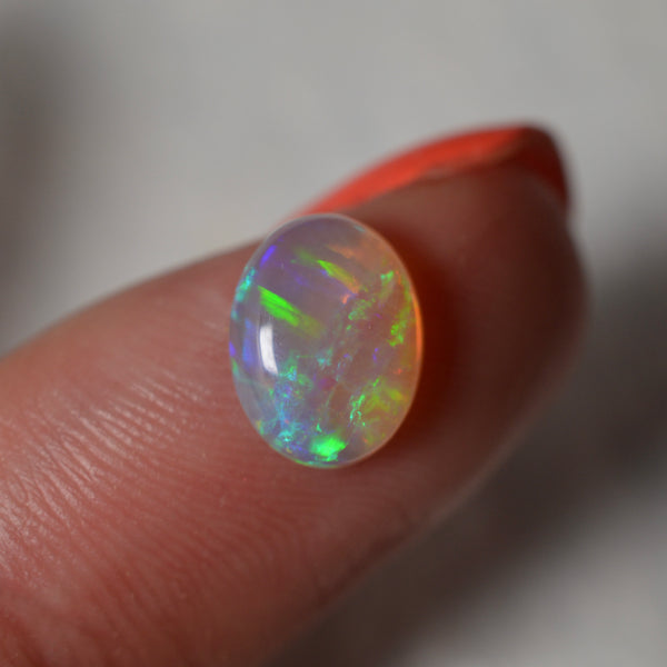 1.30ct Blue Green Pipe Opal Oval