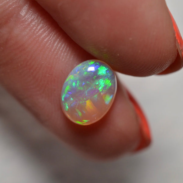 1.30ct Blue Green Pipe Opal Oval