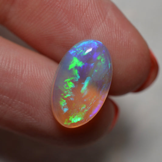 5ct Vivid Blue Crystal Oval