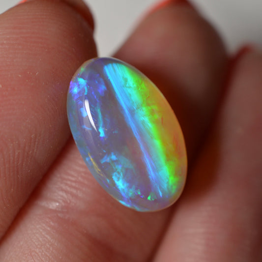 5ct Vivid Blue Crystal Oval
