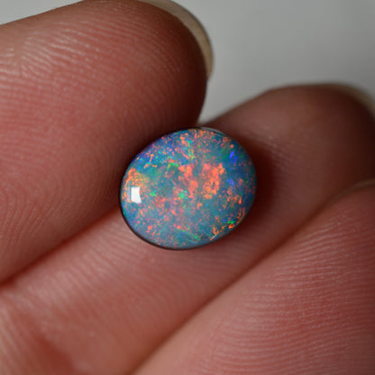 9mm Pink & Peach Doublet Oval