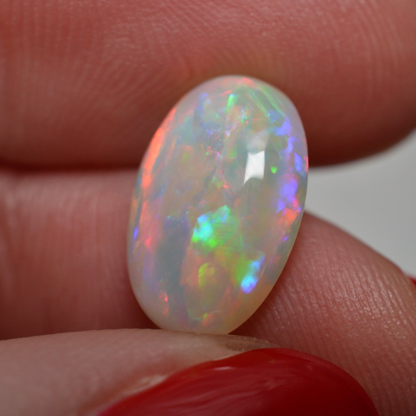 3.64ct Vivid Pink/Purple/Red Oval