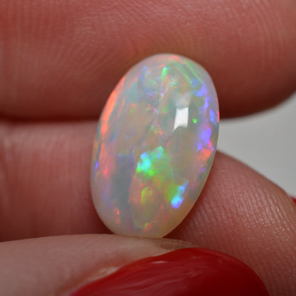 3.64ct Vivid Pink/Purple/Red Oval