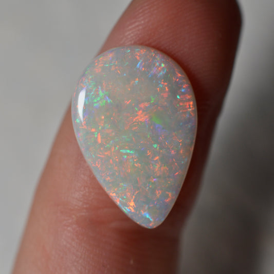 3.28ct Red Teal Drop
