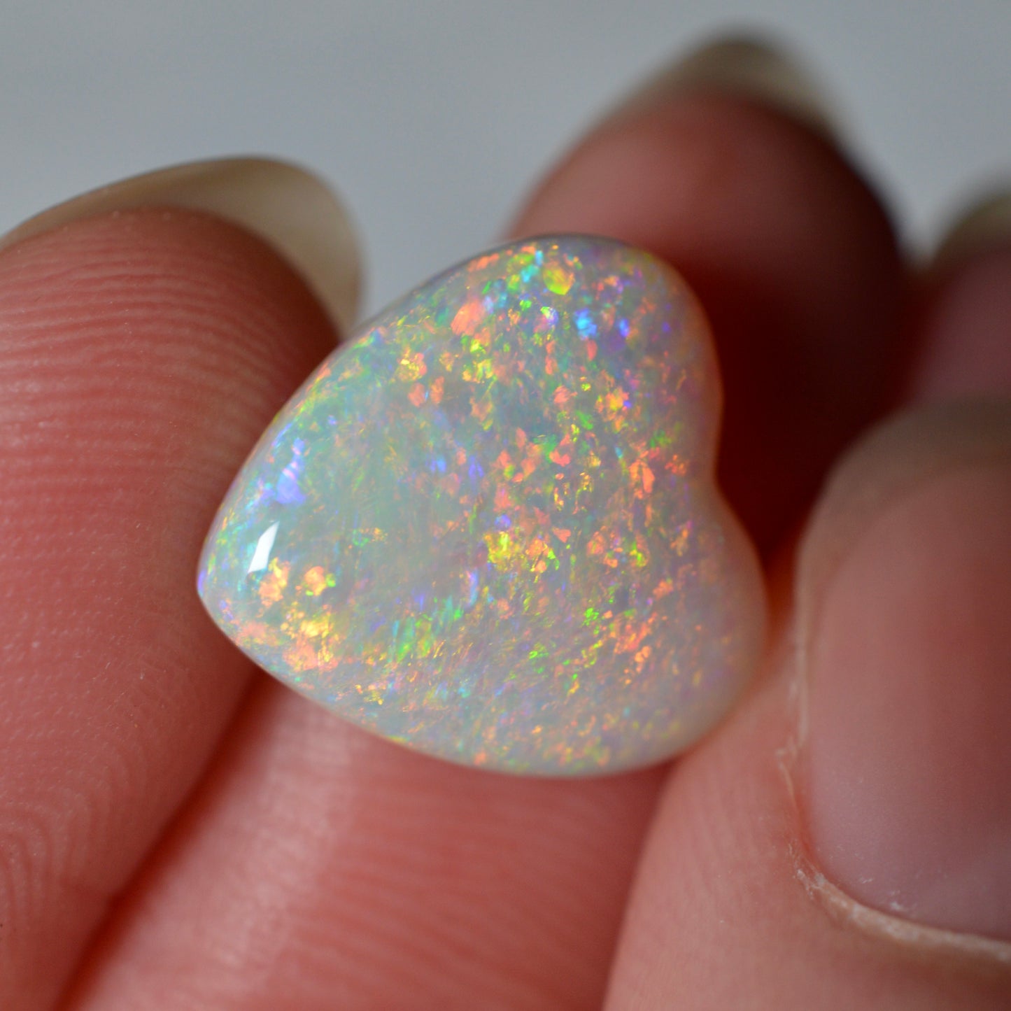 4.70ct Rainbow Pinfire Heart