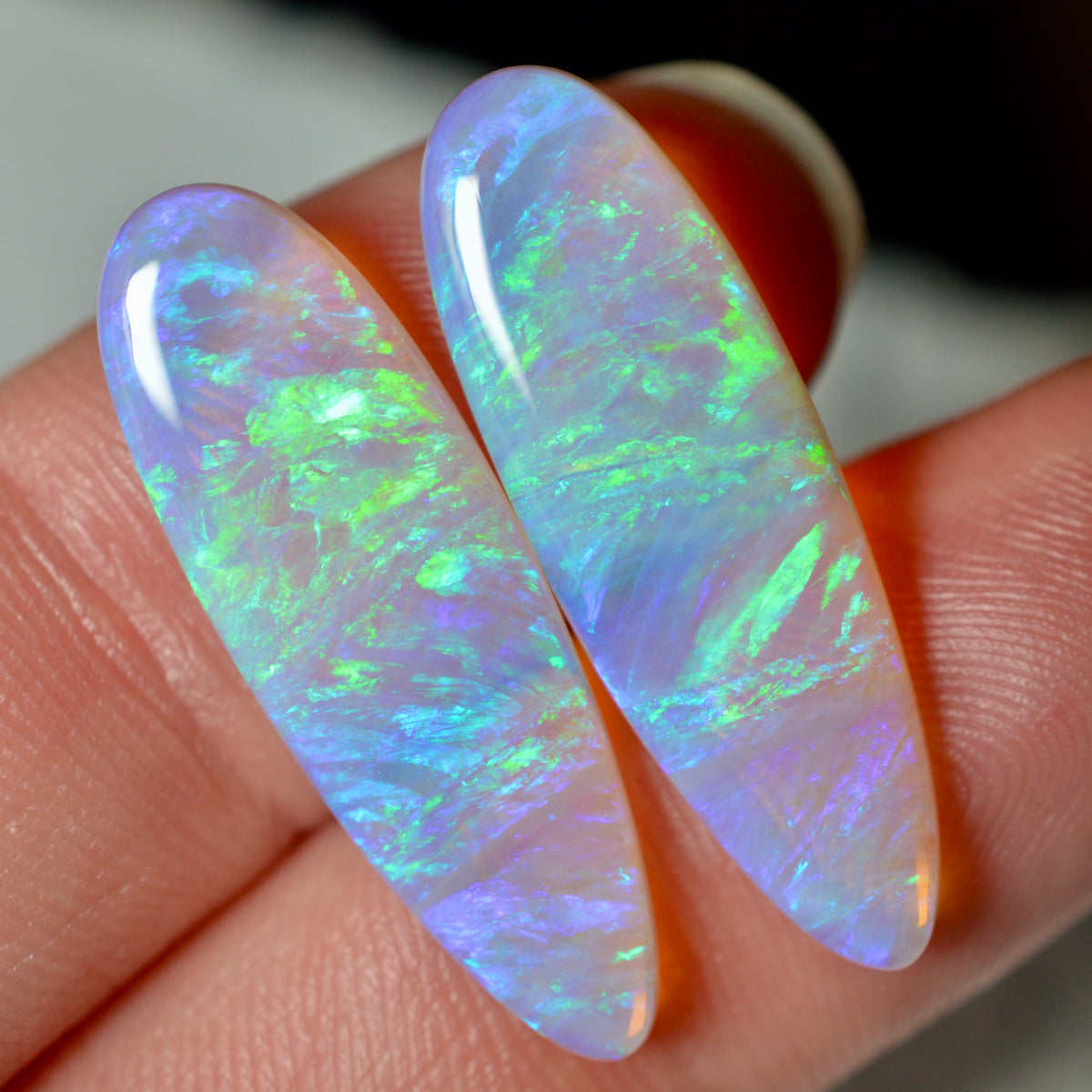 10.32ct Vivid Symmetrical Drop Pair